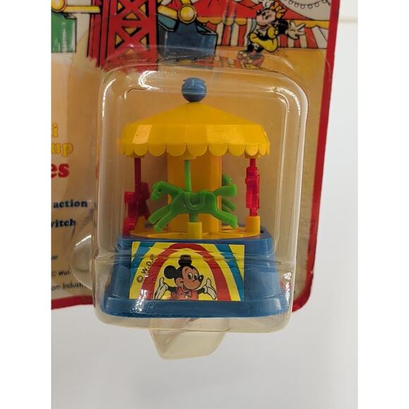 Vintage Durham Industries Mickey Mouse Mini Wind-Up Rides Carrousel Disney - Picture 2 of 8